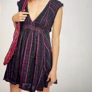 Free People Cactus Flowers Mini Dress,OB793526,